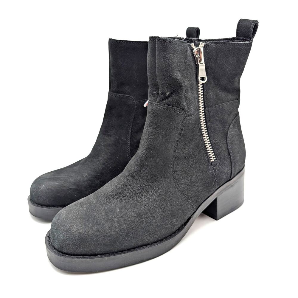 Blondo Carmine Black Waterproof Booties Side Zip Women's Black Size US8M EU38.5